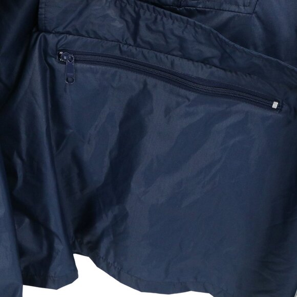 Izod Lacoste Vintage 80s 90s Hooded Pullover Navy Blue Jacket L - Picture 3 of 5